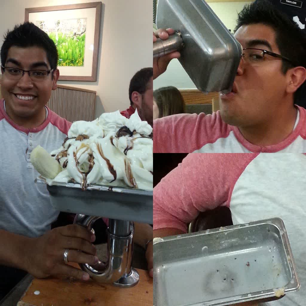 Jesse with ice cream