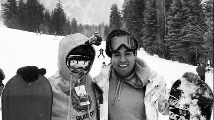 Taylor B + Jesse snowboarding