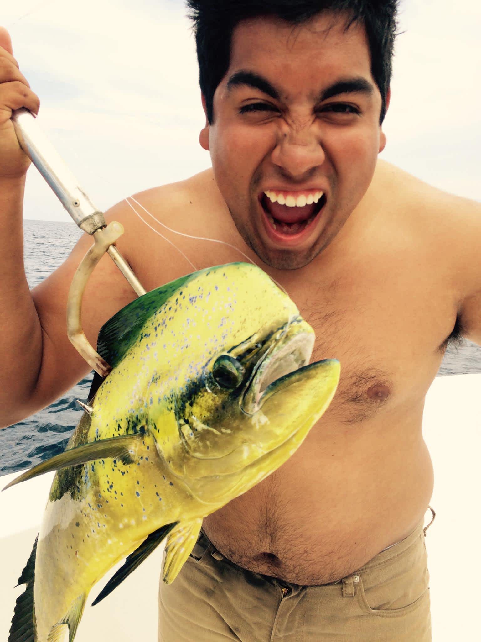 Jesse fishing