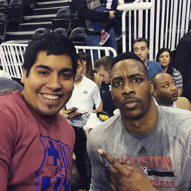 Jesse at Jazz game