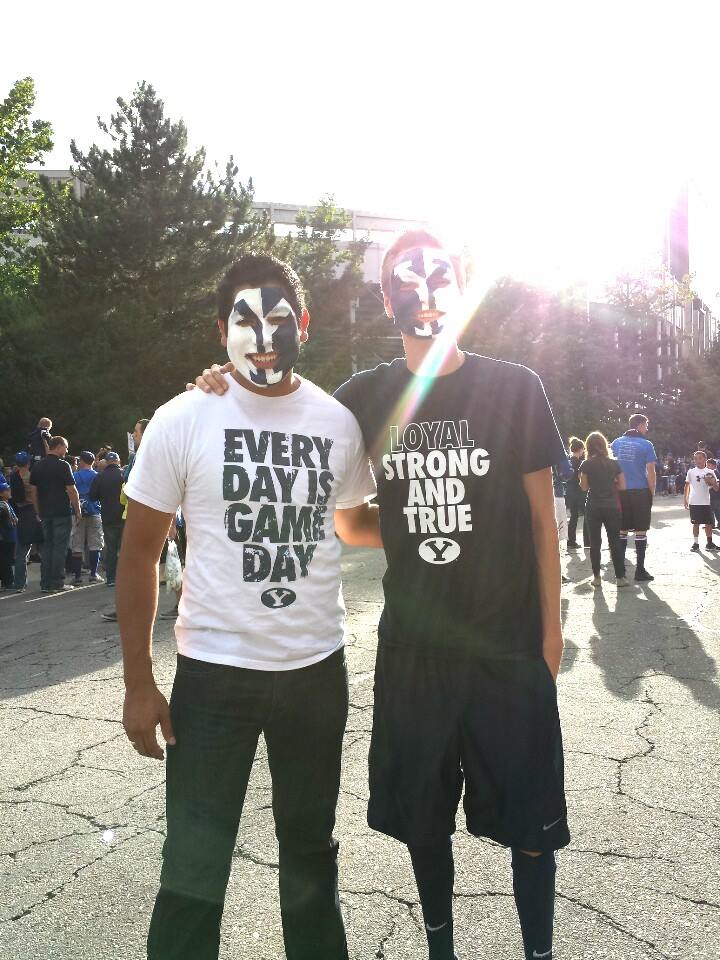 Ethan + Jesse at the game
