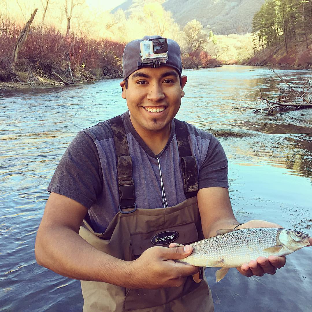 Jesse fly fishing