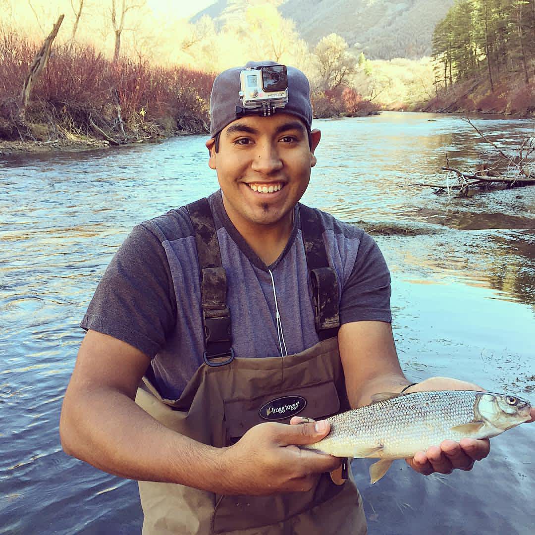 Jesse fly fishing