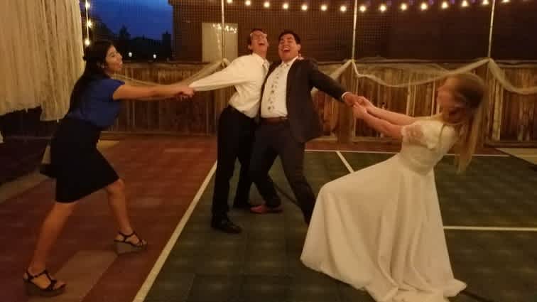Alex + Emilie pulling the Martinez/Melendez bromance - reception orem