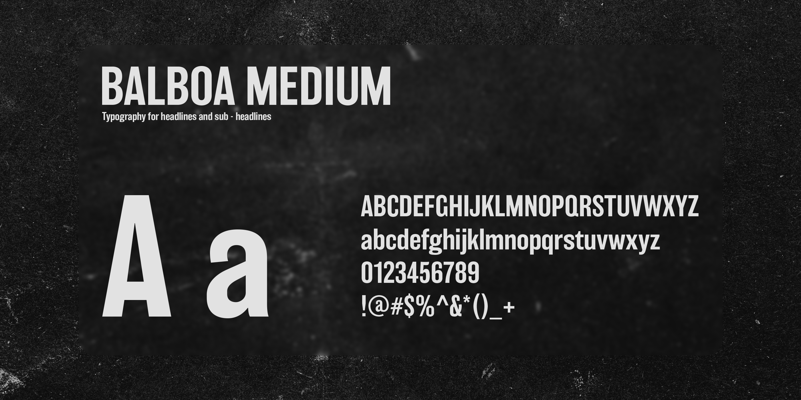 Balboa Font