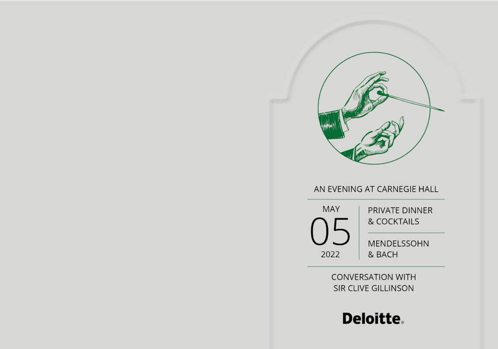 Carnegie Hall invite outside