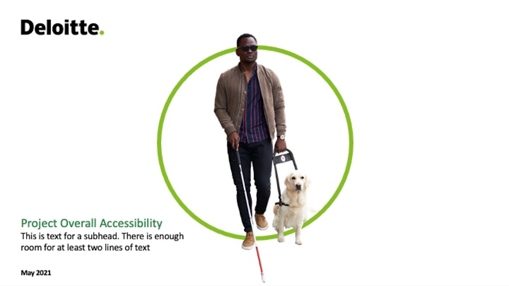 Project Accessibility cover slide