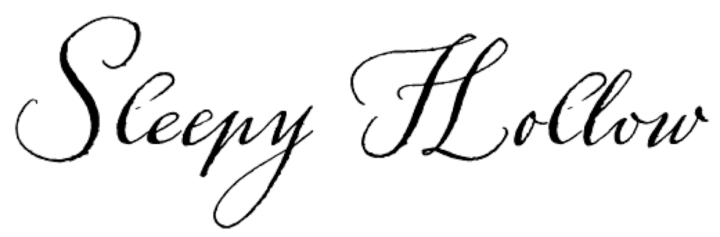 Sleepy Hollow typography