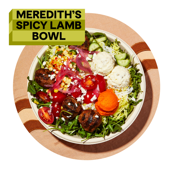 Meredith's Spicy Lamb Bowl 