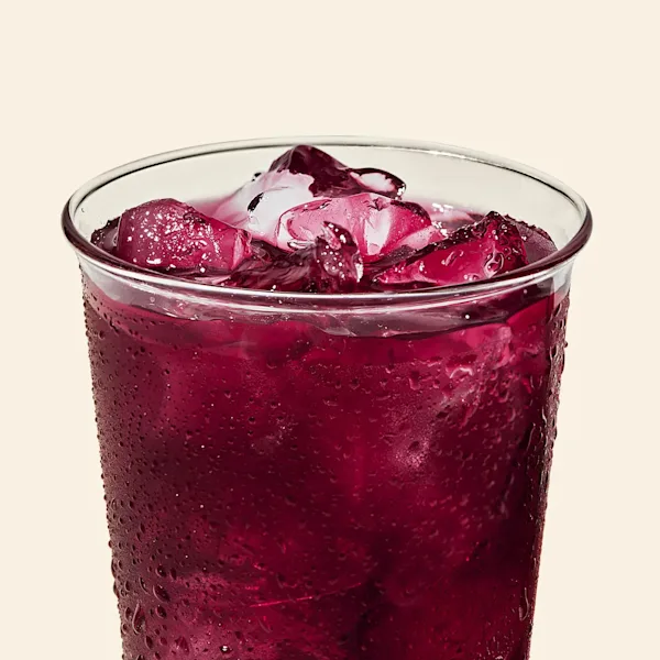 A cup of Blueberry Lavender juice