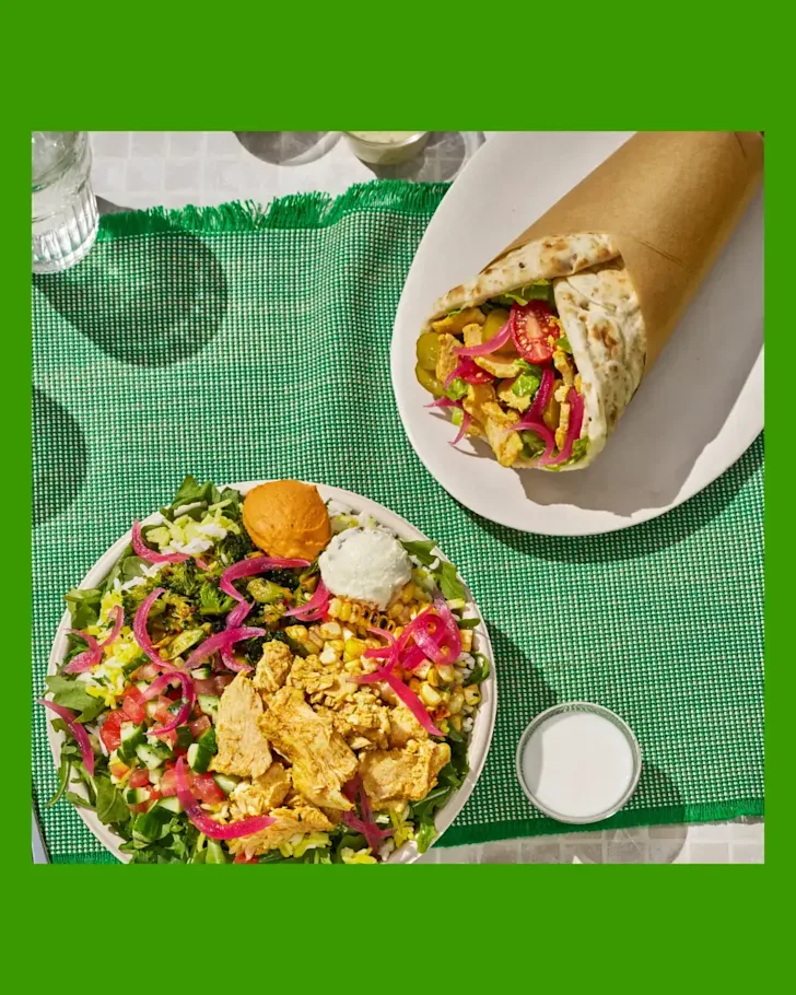 CAVA bowl and pita