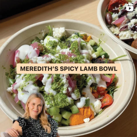 Meredith's Spicy Lamb Bowl