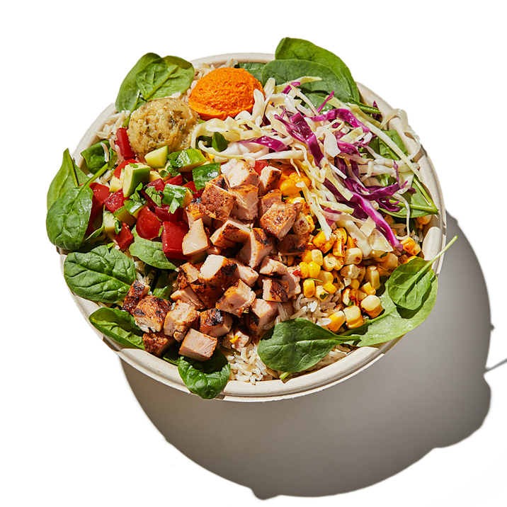 balsamic date chicken bowl