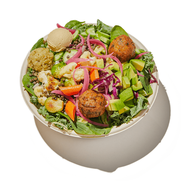 lentil avocado bowl