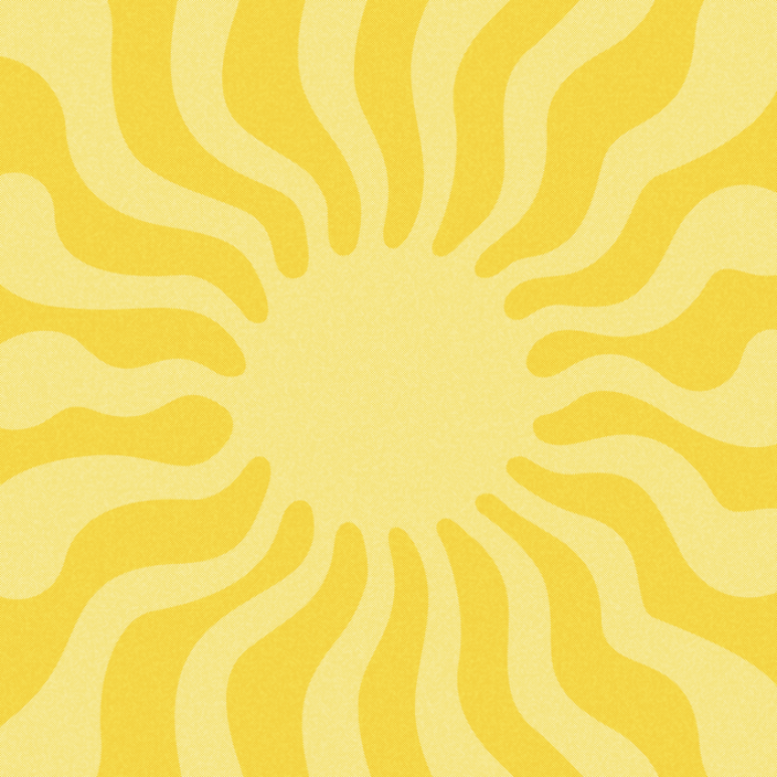 CAVA squiggly sun ray design