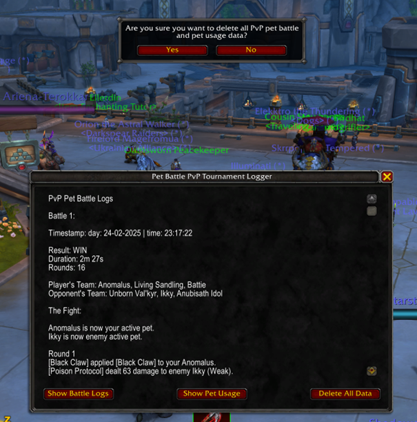 Guide Page > Report Win-Ticket > Delete All Data