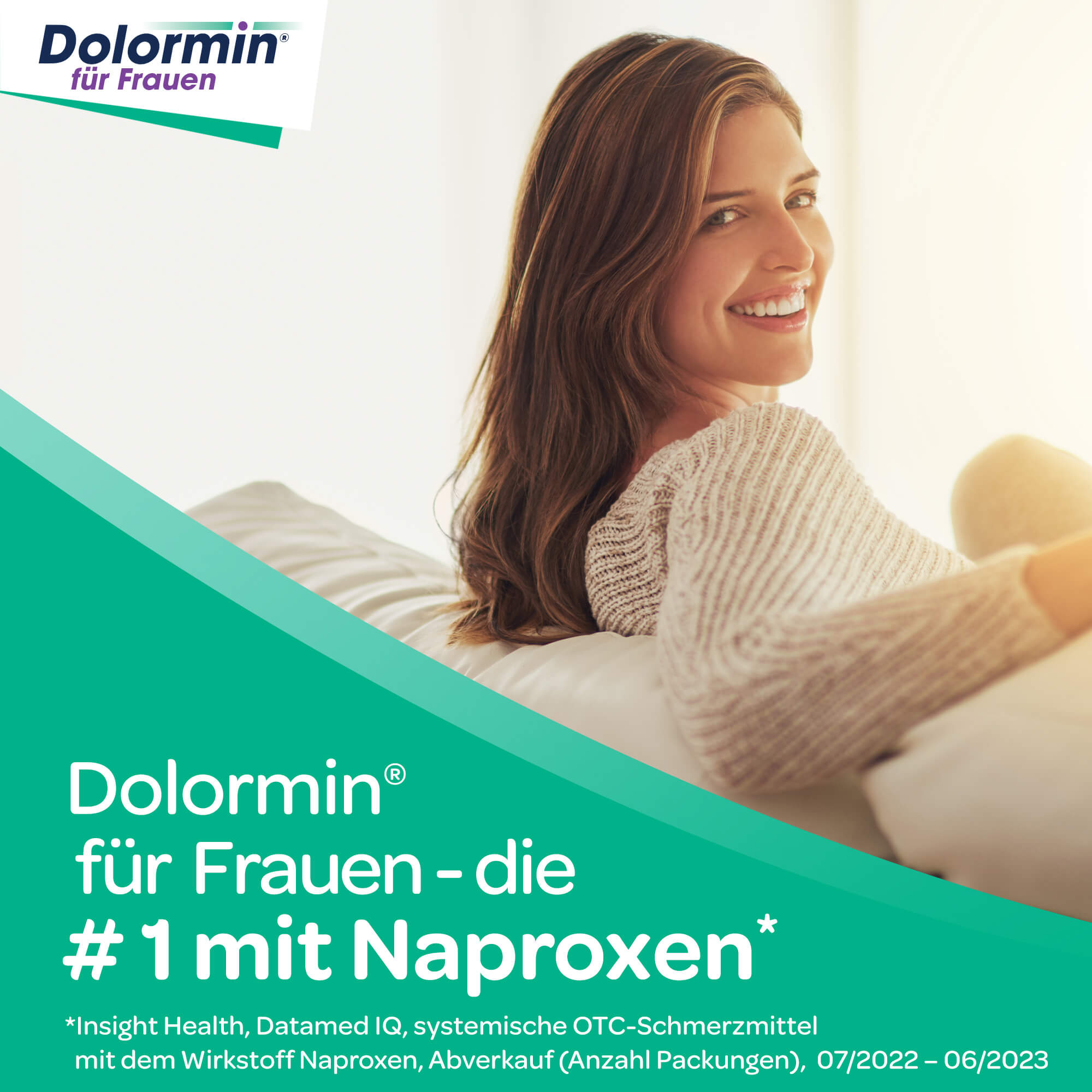 Dolormin für Frauen - die Nummer 1 mit Naproxen