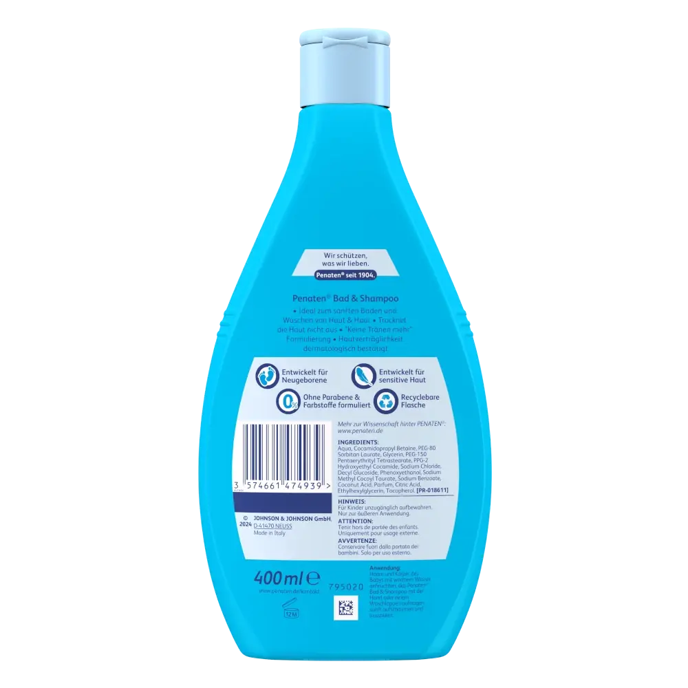 Penaten® Bad & Shampoo – Rückseite