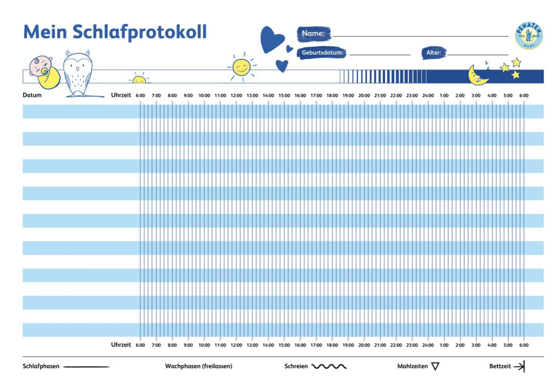 screenshot schlafprotokoll