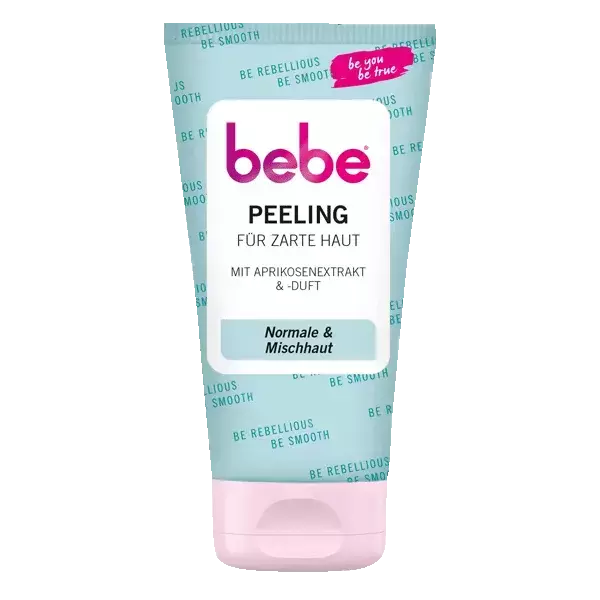 bebe Peeling für zarte Haut – mit Aprikosenextrakt & Aprikosenduft