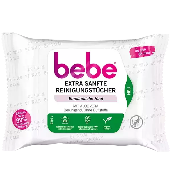 bebe Extra Sanfte Reinigungstücher mit Aloe Vera natürlichen Ursprungs