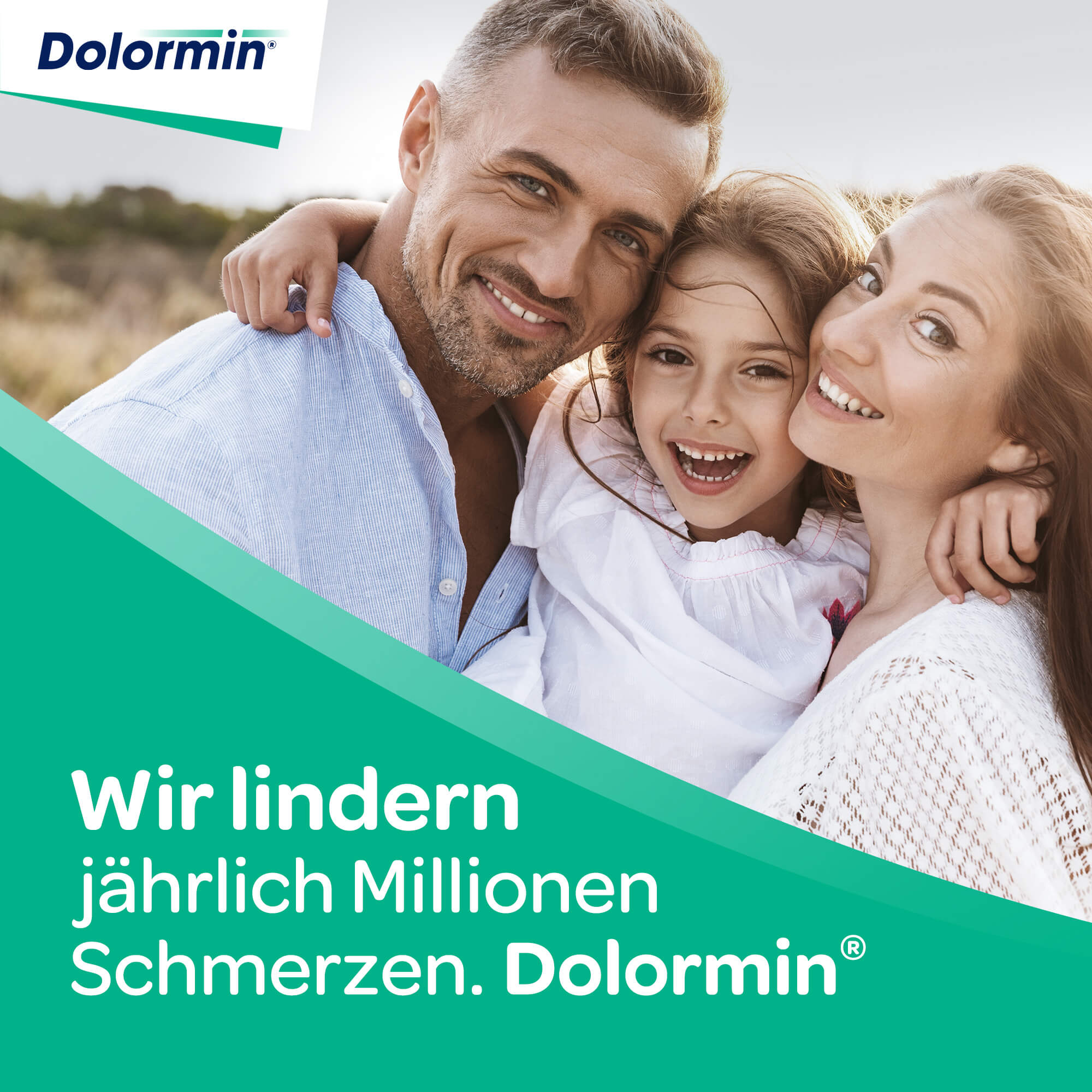 Wir lindern jährlich Millionen Schmeryen. Dolormin