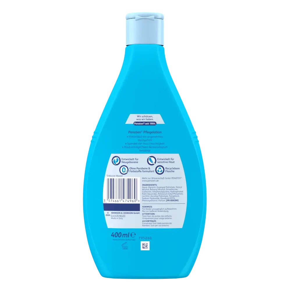 Penaten® Pflegelotion – Rückseite