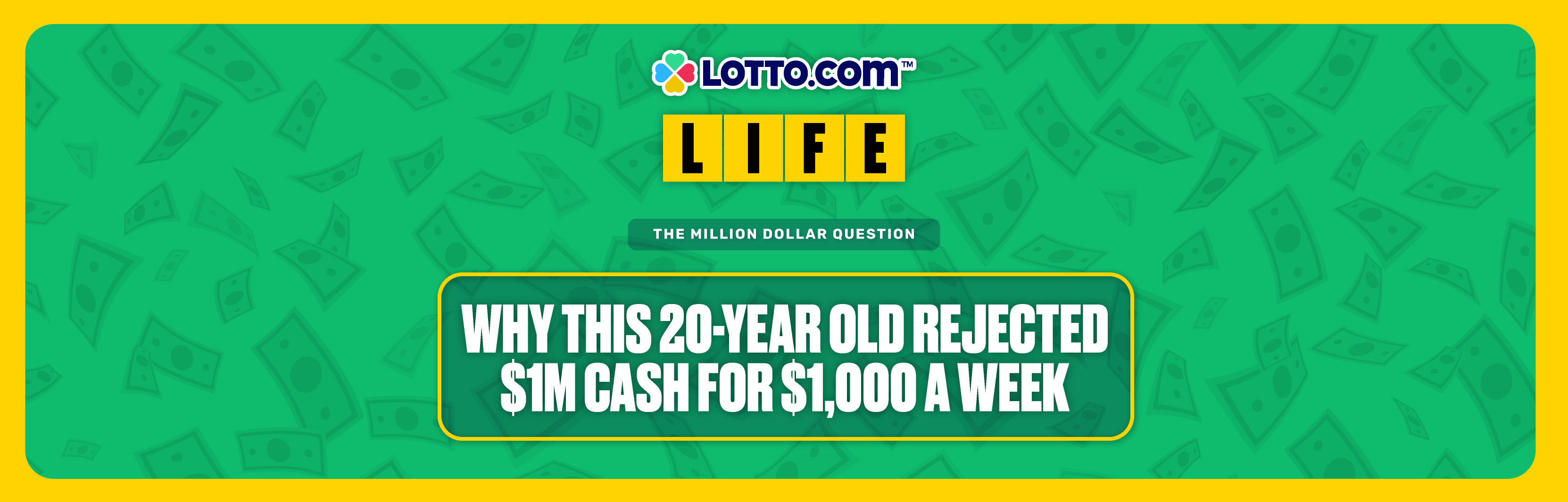 The Million-Dollar Question: Why This 20-Year-Old Rejected $1M Cash for $1,000 a Week
