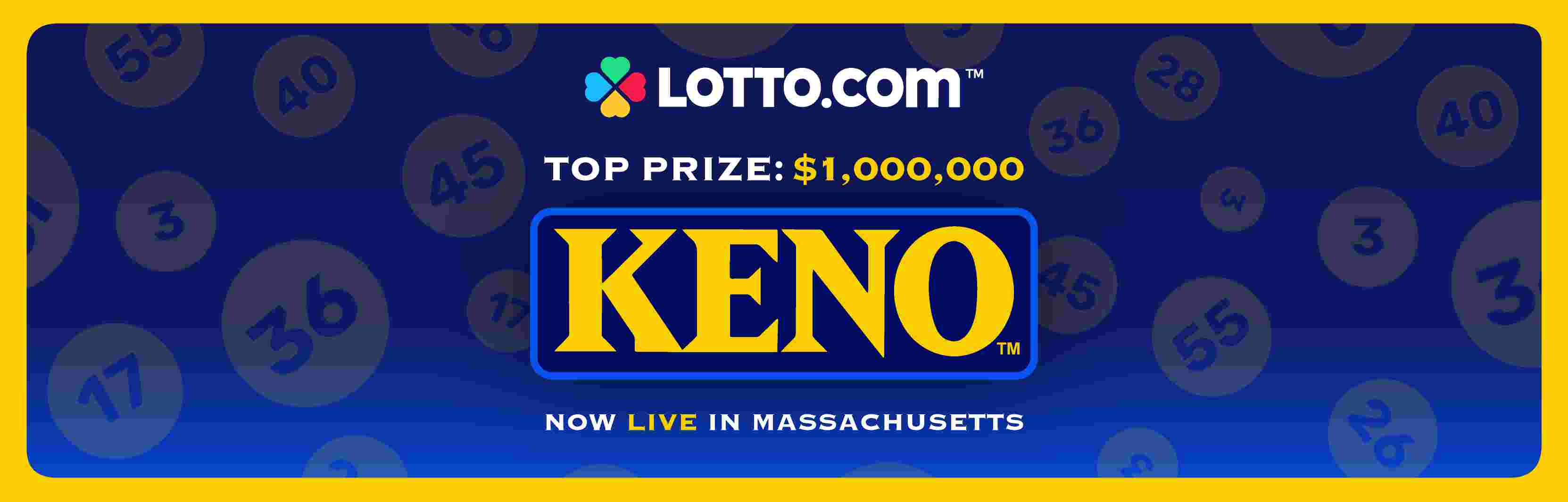 Play Official Massachusetts Lottery KENO™ on Lotto.com®
