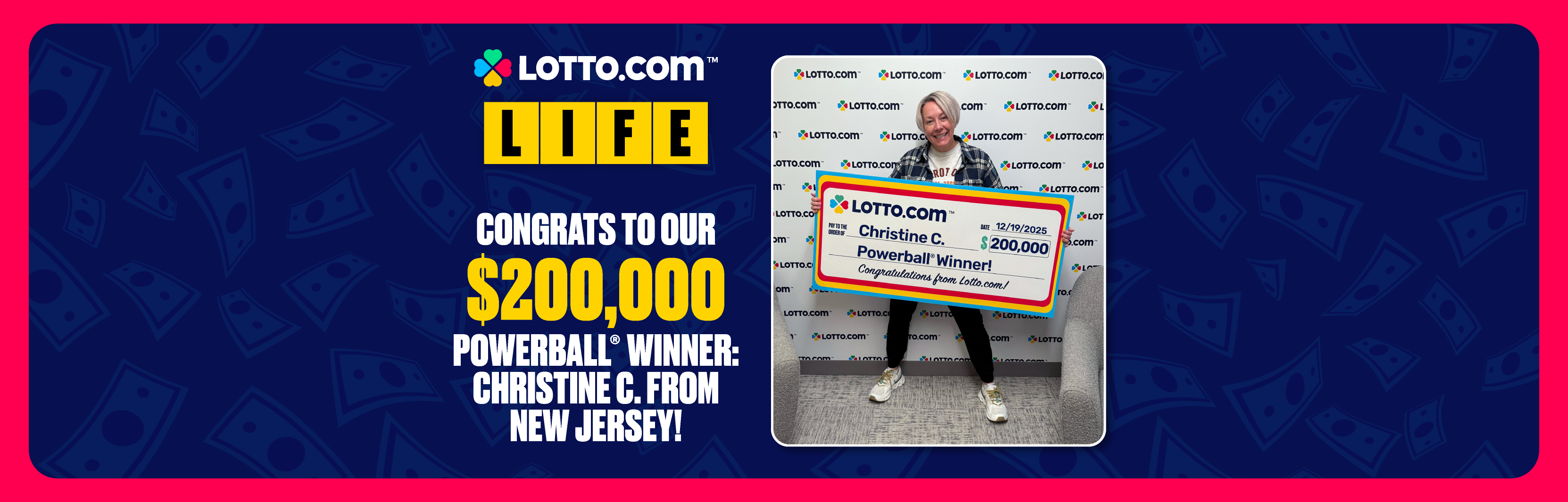 NJ Lottery Winner: Lotto.com™ Player Christine C. Wins $200K Powerball®