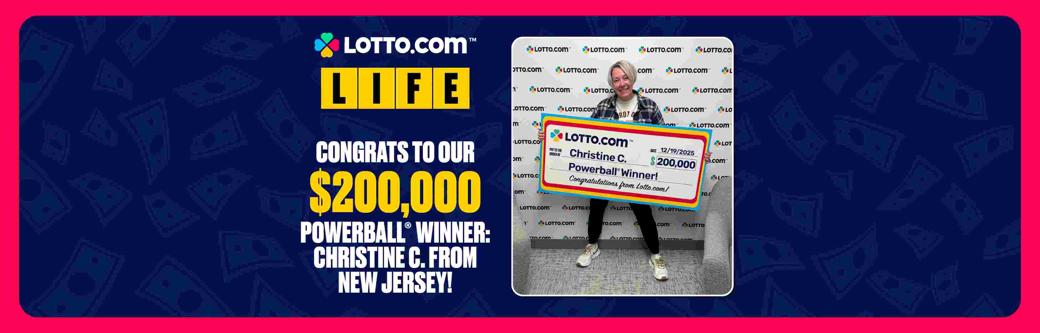 NJ Lottery Winner: Lotto.com™ Player Christine C. Wins $200K Powerball®