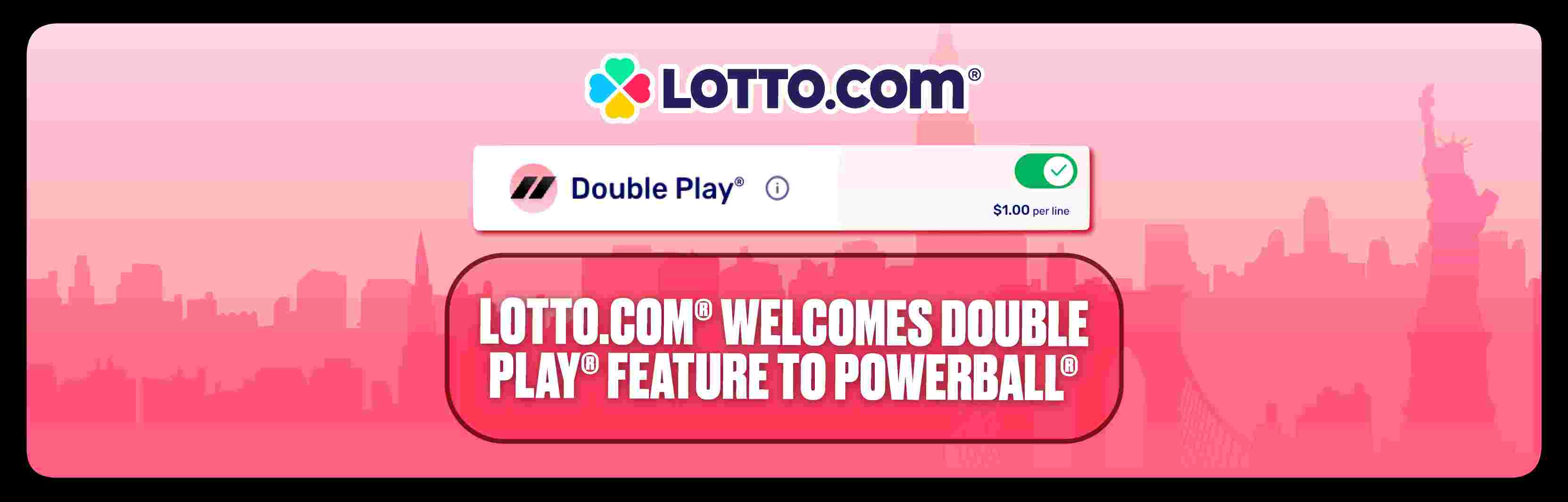Lotto.com® Welcomes Double Play® Feature To Powerball®