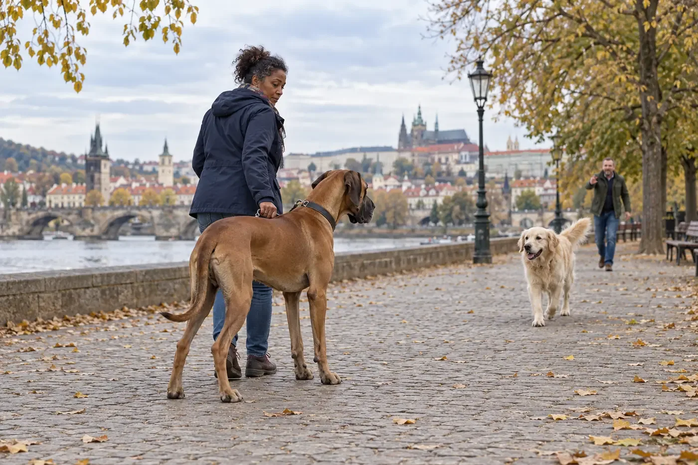 When an Off-Leash Dog Approaches Your Leashed Dog