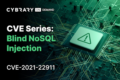 CVE Series: Blind NoSQL Injection (CVE-2021-22911)