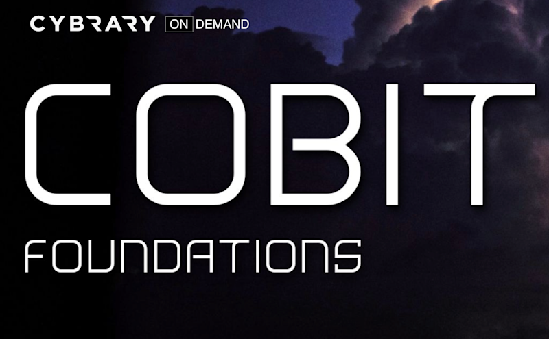 COBIT Training IT Governance Framework 2019 Course Cybrary