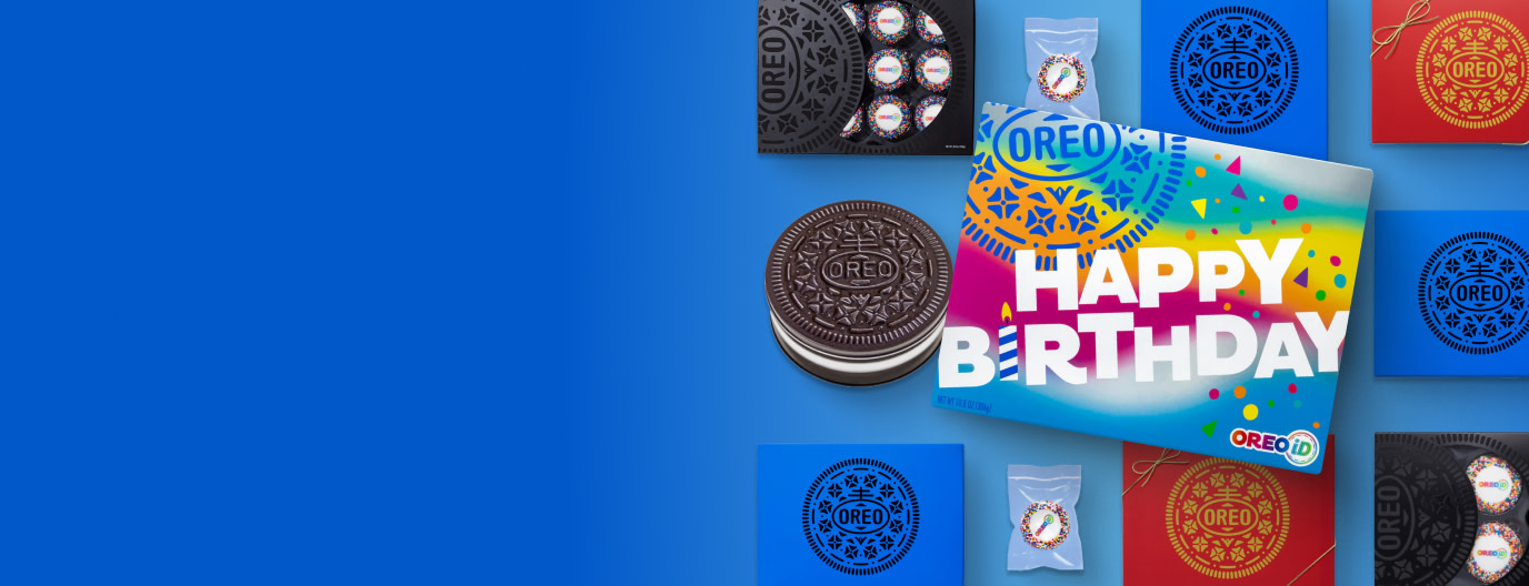 Grid of different OREOiD packaging options