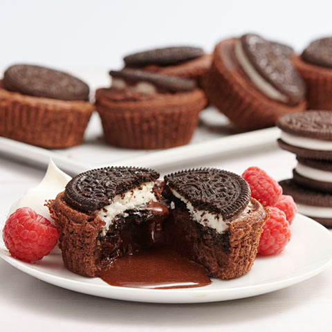 Gluten Free OREO Molten Lava Cakes