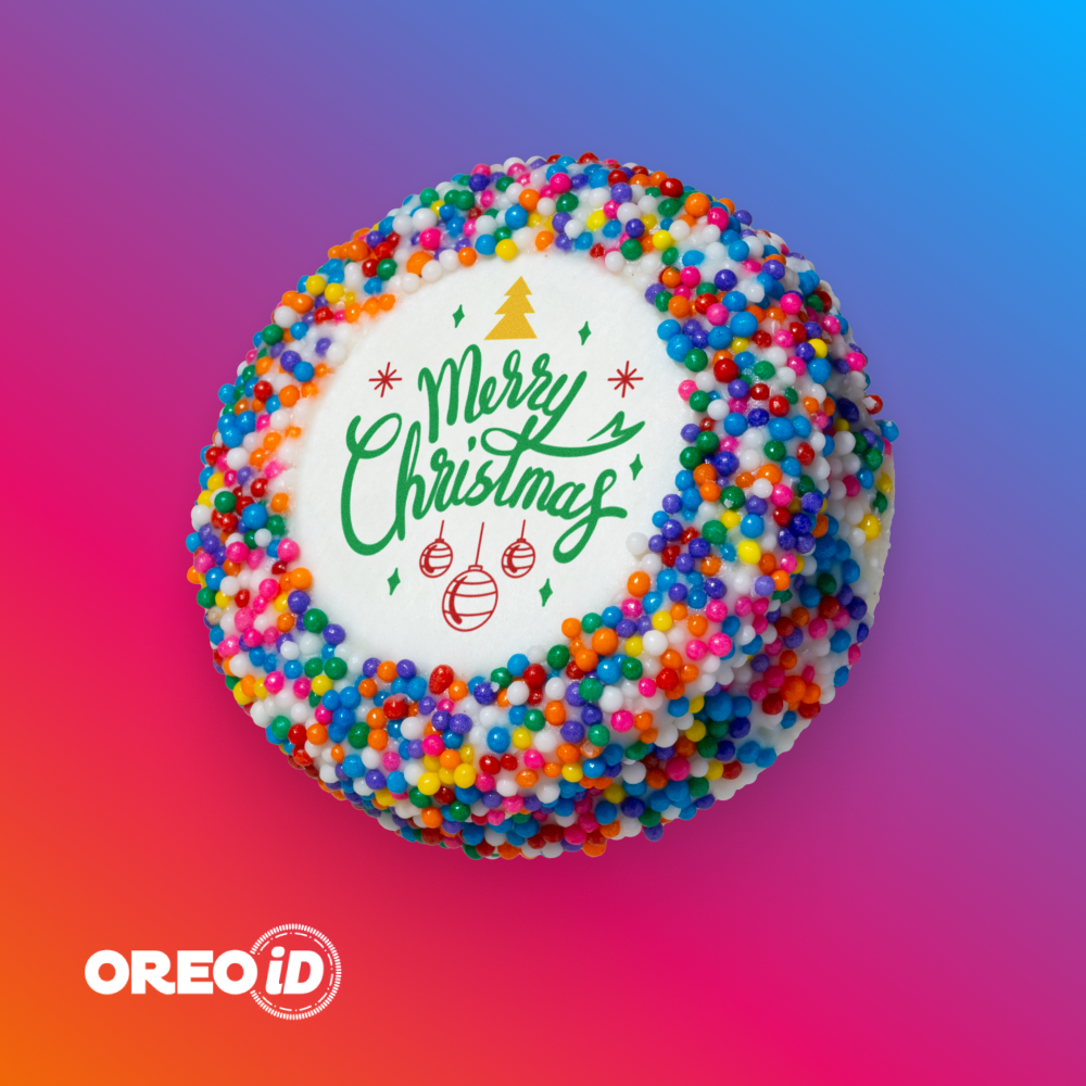 OREOiD Merry Christmas Custom Cookie