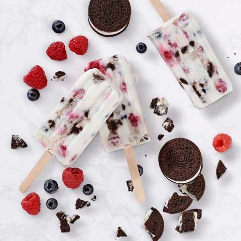 Gluten Free OREO & Berry Yogurt Pops