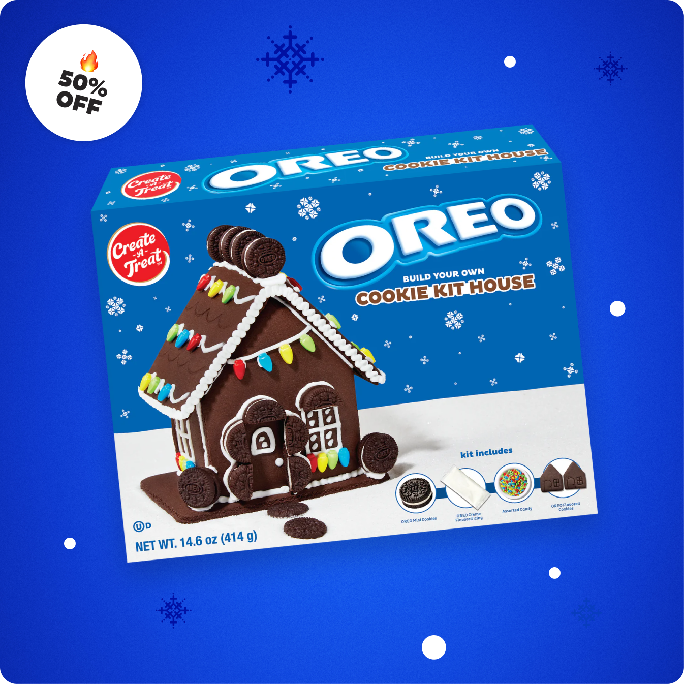 OREO Build your own cookie kit house, 50% off