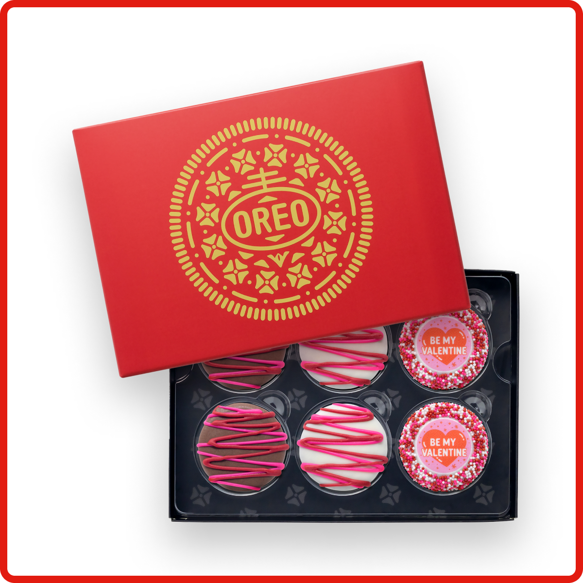 OREO Valentine's Day Red Box, 6 Ct