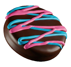 OREOiD chocolate drizzle pink and blue