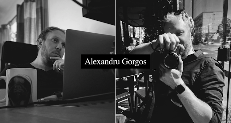 Alexandru Gorgos (main) website screenshot