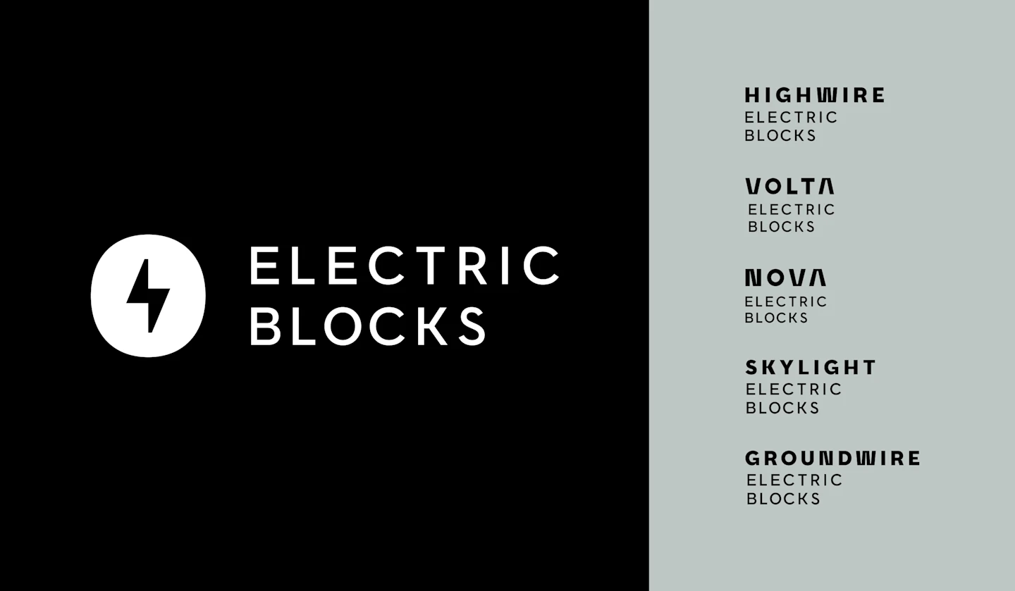 Electric Blocks Logos