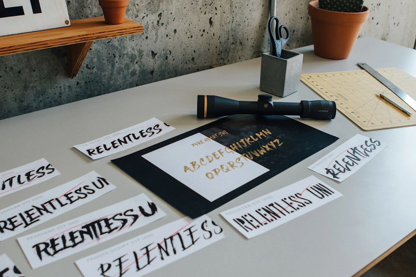 Typography Process Photo