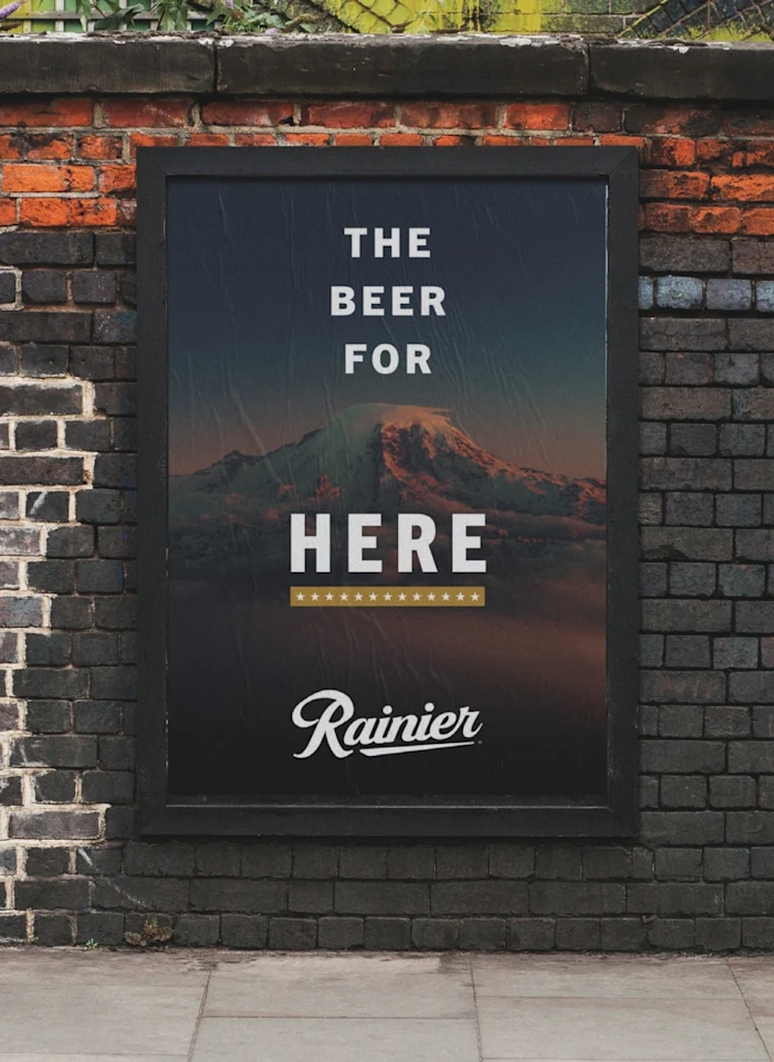 Rainier-brand platform-poster
