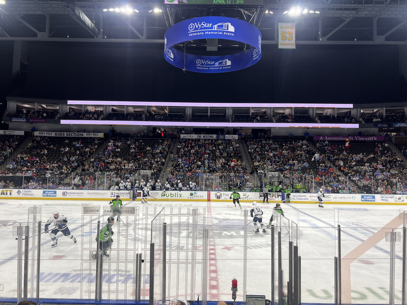 A Jacksonville Icemen hockey game at VyStar Veterans Memorial Arena