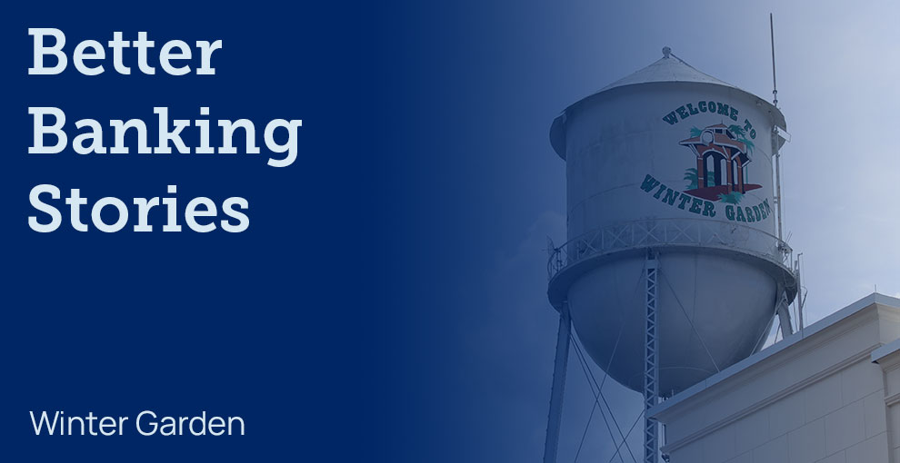 An image of the Winter Garden water tower