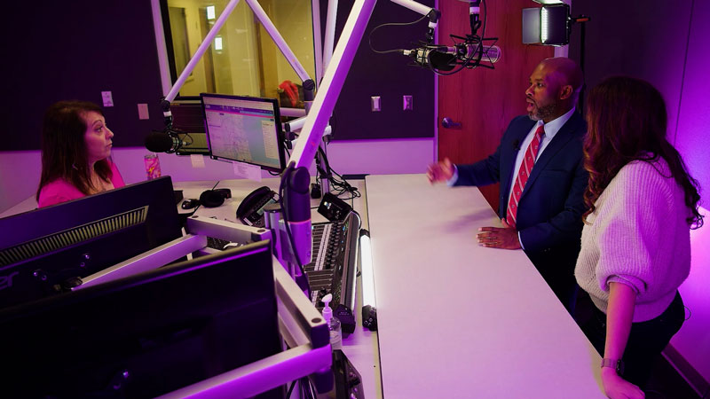 Photo of Radio DJ Toni Foxx participating in the VyStar Savings Challenge