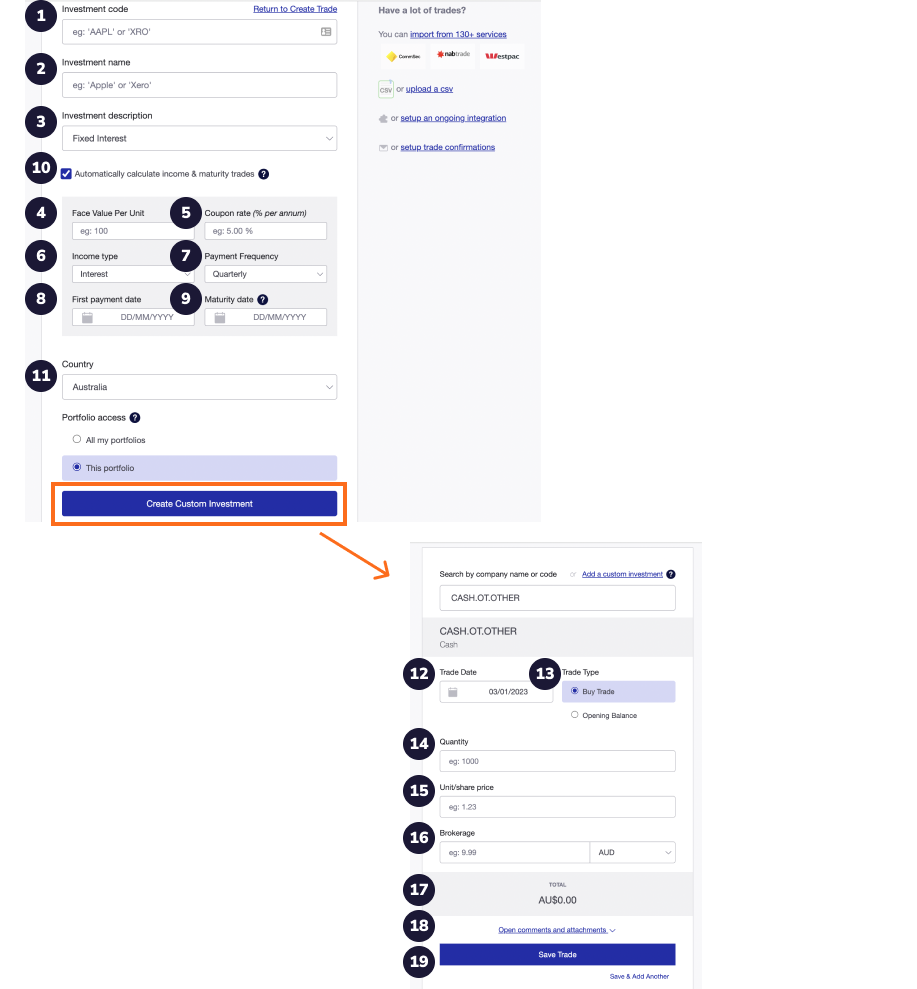 track cash investments - 4